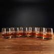Набор 6-ти стаканов для виски из богемского стекла с пулей 7.62 мм
