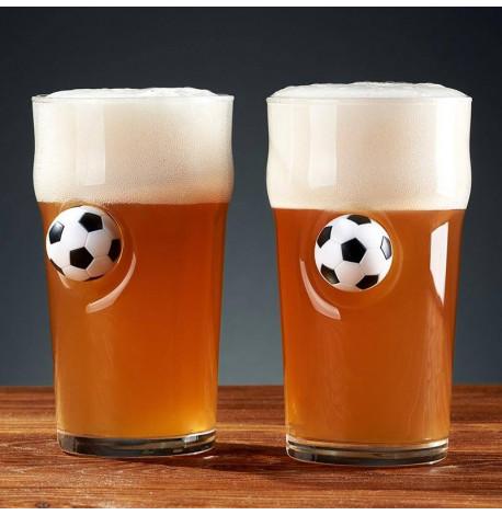Набор 2-х пивных бокалов с мячом