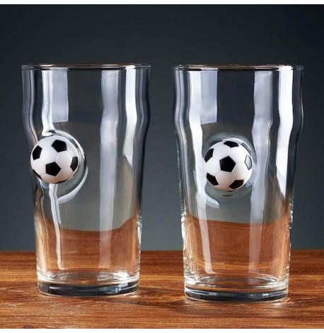 Набор 2-х пивных бокалов с мячом