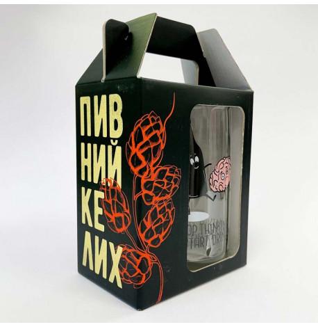 Пивной бокал Stop thinking (500 мл)