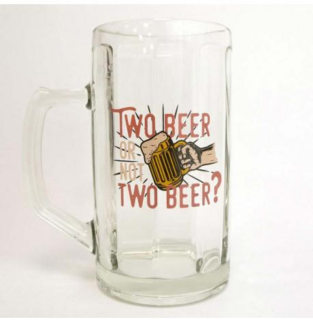 Пивной бокал Two beer or not (500 мл)