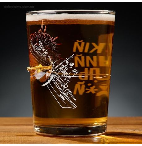 Бокал для пива с ракетой «Нептун»