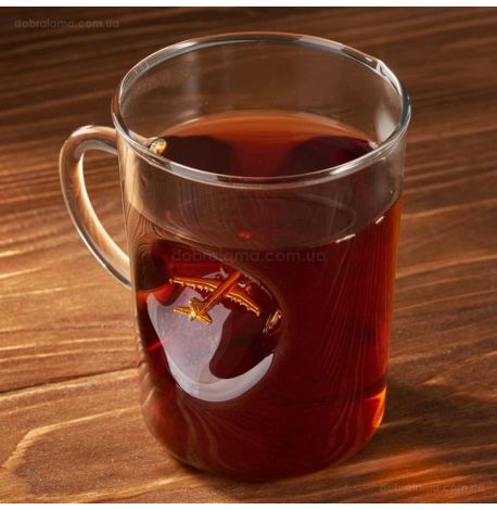 Стеклянная чашка с самолетом Airbus A320 (250 мл)