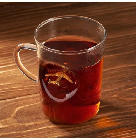 Скляна чашка з літаком «АН-225 Мрія» (250 мл)