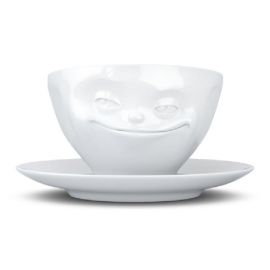 Чашка с блюдцем Tassen Grinning (200 мл) фарфоровая