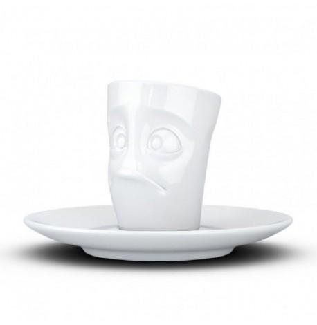 Чашка для эспрессо с блюдцем Tassen Baffled (80 мл), фарфор
