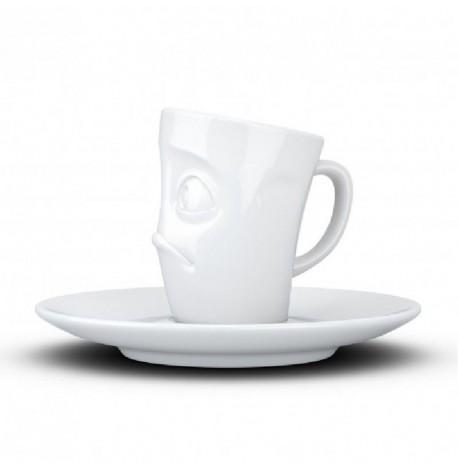 Чашка для эспрессо с блюдцем Tassen Baffled (80 мл), фарфор