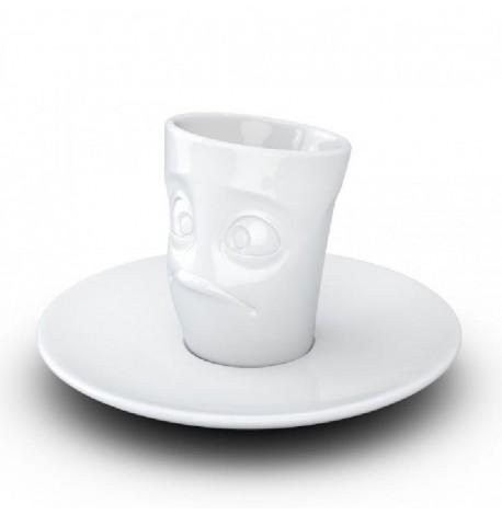 Чашка для эспрессо с блюдцем Tassen Baffled (80 мл), фарфор