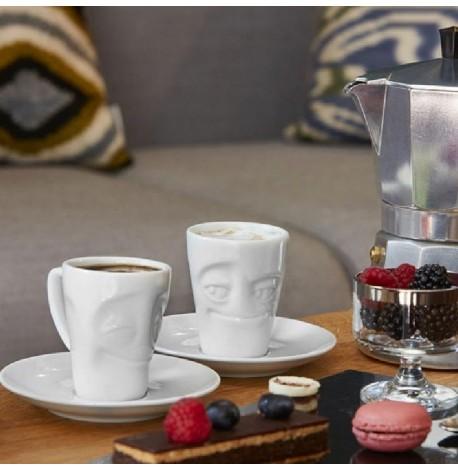 Чашка для эспрессо с блюдцем Tassen Baffled (80 мл), фарфор