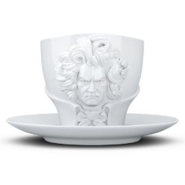 Чашка с блюдцем Tassen Ludwig van Beethoven (260 мл) фарфоровая