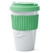 Чашка c крышкой Tassen To Go Tasty 400 мл, фарфоровая (мятная)