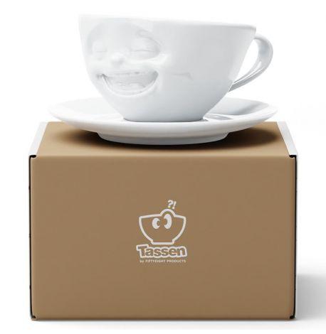 Чашка з блюдцем Tassen Laughing (200 мл) порцелянова