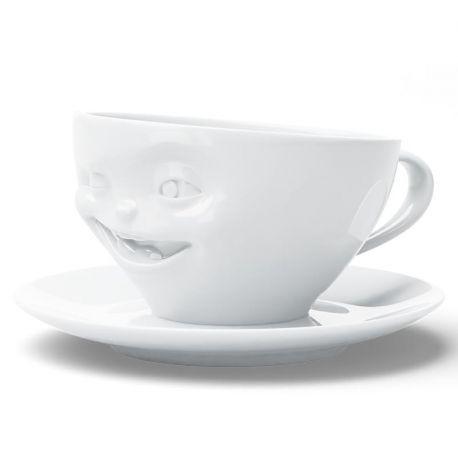 Чашка с блюдцем Tassen Winking (200 мл) фарфоровая