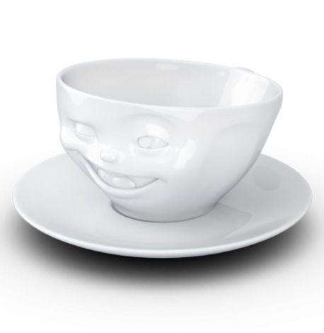Чашка с блюдцем Tassen Winking (200 мл) фарфоровая