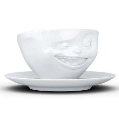 Чашка с блюдцем Tassen Winking (200 мл) фарфоровая