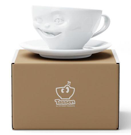 Чашка с блюдцем Tassen Winking (200 мл) фарфоровая