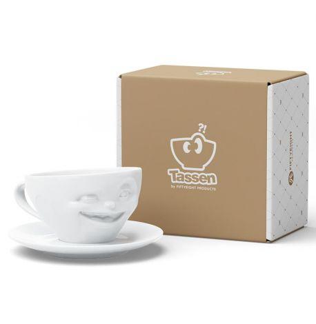 Чашка с блюдцем Tassen Winking (200 мл) фарфоровая