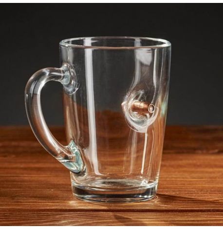 Стеклянная чашка с пулей 7.62 мм (300 мл)