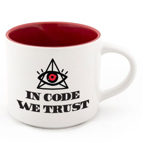 Кружка In code we trust (450 мл) 