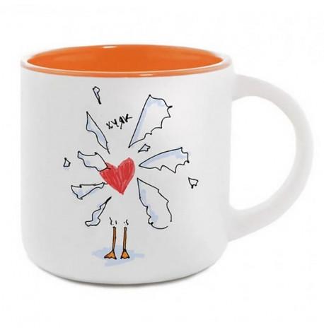 Кружка з Гусьом «Я тебе люб» (350 мл) orange