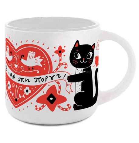 Кружка з котом «Як добре, що ти завжди поруч» (350 мл)