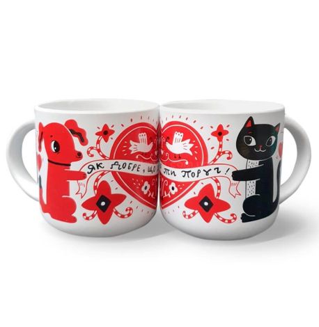 Кружка з котом «Як добре, що ти завжди поруч» (350 мл)