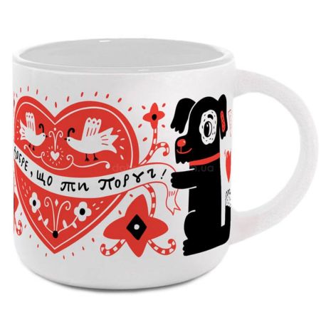 Кружка з собакою «Як добре, що ти завжди поруч» (350 мл)