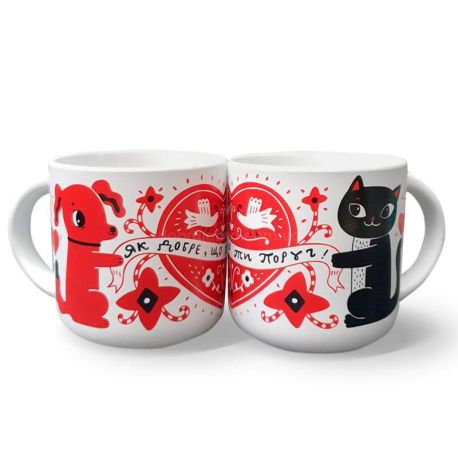 Кружка з собакою «Як добре, що ти завжди поруч» (350 мл)