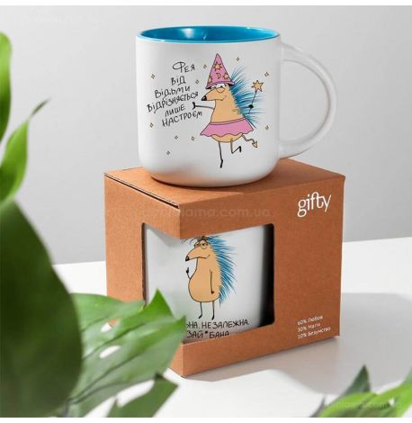 Кружка с ежиком «Фея» (350 мл) 