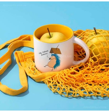 Кружка с ежиком «Не падай дахом» (350 мл) 