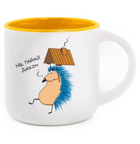 Кружка с ежиком «Не падай дахом» (350 мл) 