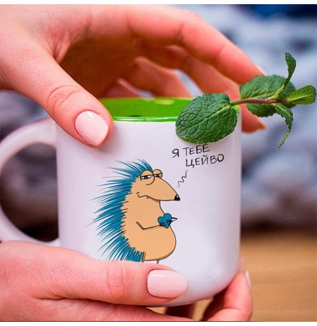 Кружка с ежиком «Я тебе цейво» (350 мл) 