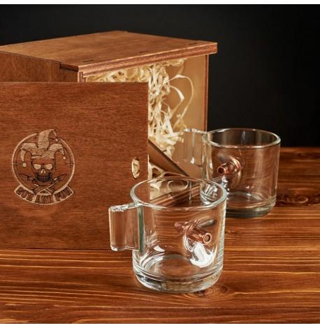 Набор 2-х чашек для эспрессо с пулей 7.62 мм (95 мл)