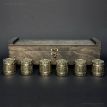 Набор бронзовых стопок «Бочка» (6 шт)