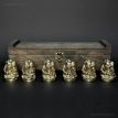 Набор бронзовых стопок «Козацька рада» (6 шт)