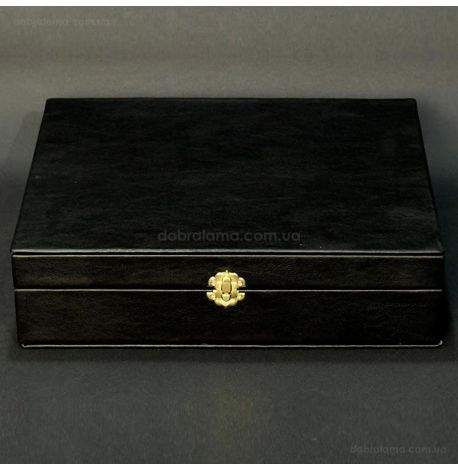 Набор бронзовых стопок «Охотничий» (6 шт) в кейсе из экокожи