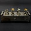 Набор бронзовых стопок «Царский улов» (4 шт)