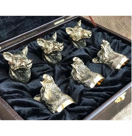 Набір бронзових чарок "Сила" (6 шт)