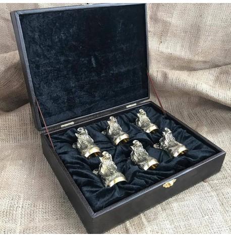 Набір бронзових чарок "Сила" (6 шт)