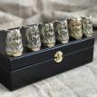 Набор бронзовых рюмок "Мудрость" (6 шт)