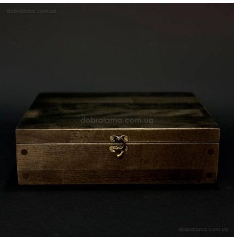 Набор бронзовых стопок «Київська Русь» (6 шт) в деревянной коробке