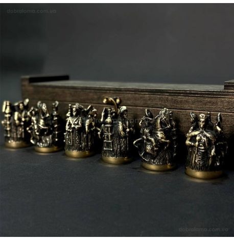 Набор бронзовых стопок «Київська Русь» (6 шт)