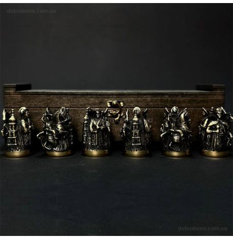 Набор бронзовых стопок «Київська Русь» (6 шт)