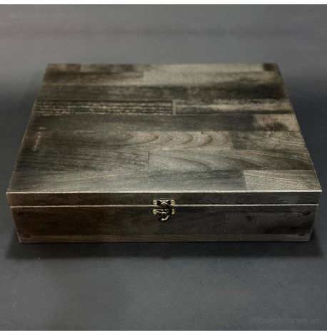 Набор бронзовых стопок «Охотничьи» (12 шт) в деревянном кейсе