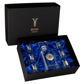 Набір для алкоголю «Тризуб» Boss Crystal (графін + 6 стопок)