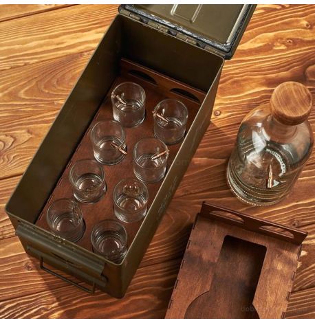 Набор для алкоголя «Патриотический» в коробе с БК