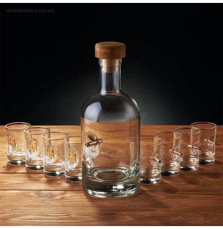 Набор для алкоголя «Патриотический» в коробе с БК