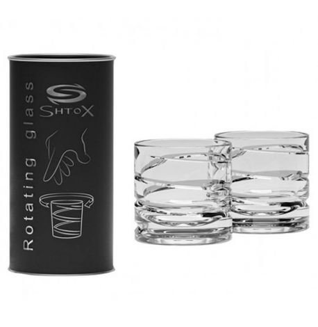 Набор 2-х вращающихся рюмок Shtox «Спираль»