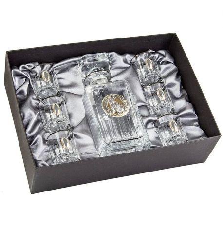 Набор для алкоголя «Кролик-23» Boss Crystal (графин + 6 стопок)