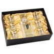 Набор для алкоголя с овалами Boss Crystal (графин + 6 стопок)